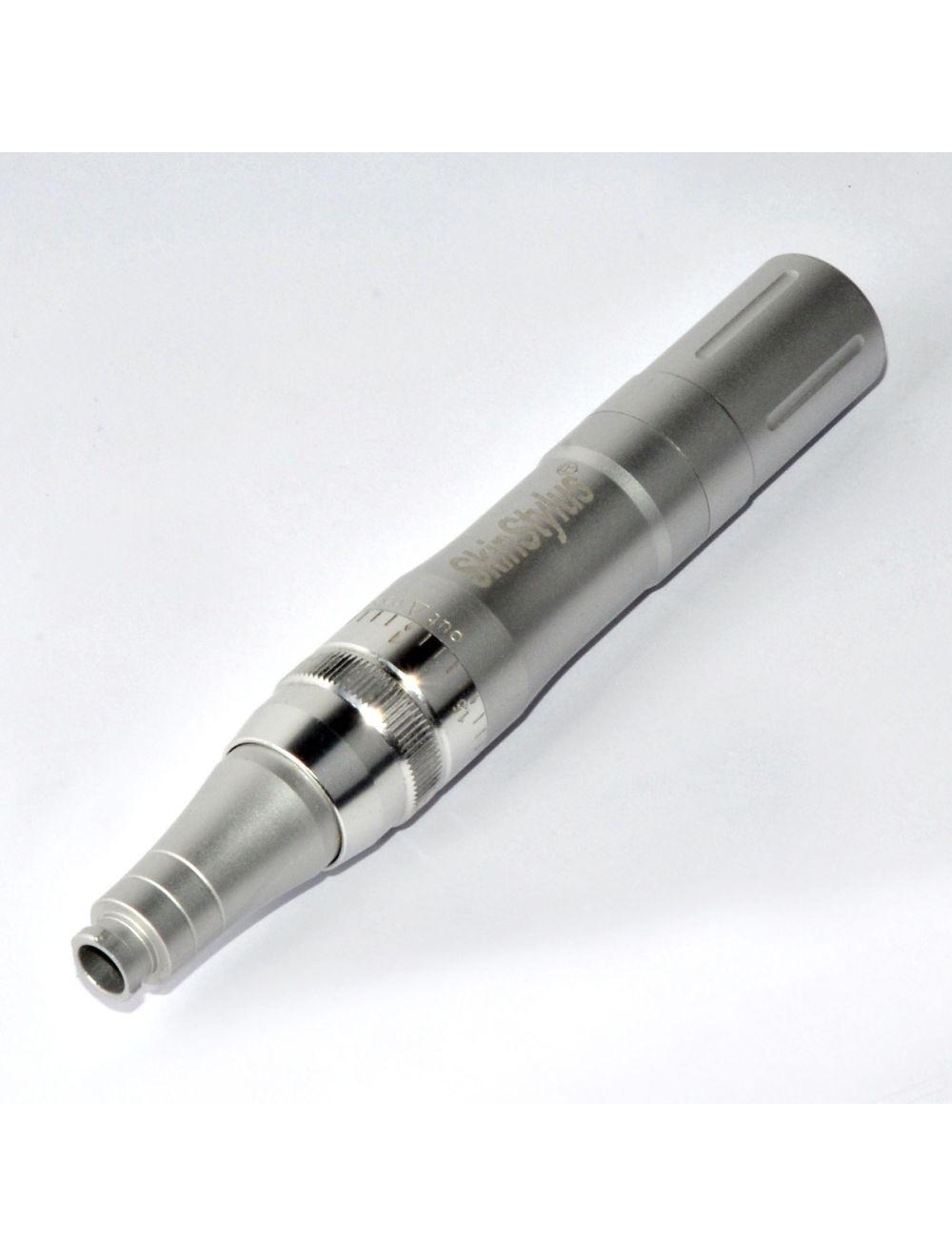 SkinStylus Microneedling Silver Pen &amp; Battery &amp; Charger Set 4-Pin Contact Type