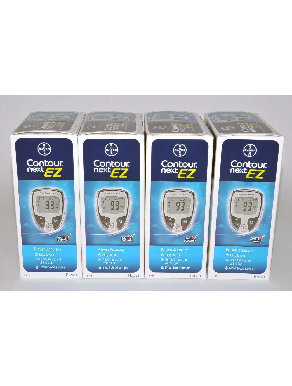 Bayer Contour Next 9628 EZ Blood Glucose Monitoring System (EXP 04/17) Qty: 4