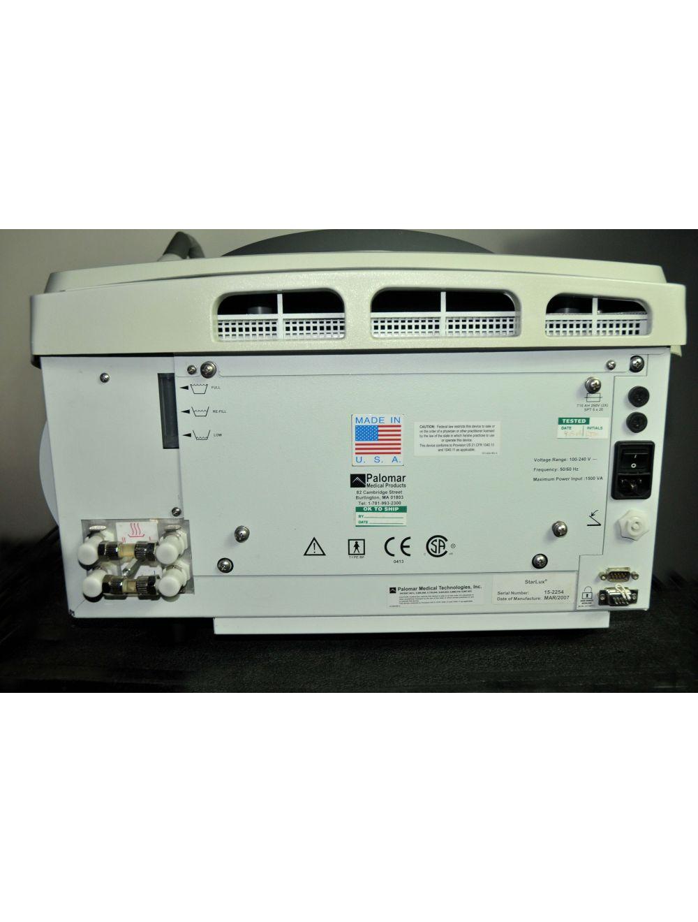 2007 Palomar Starlux 300 IPL Laser w/1540 LuxG LuxR Handpieces Lux G R