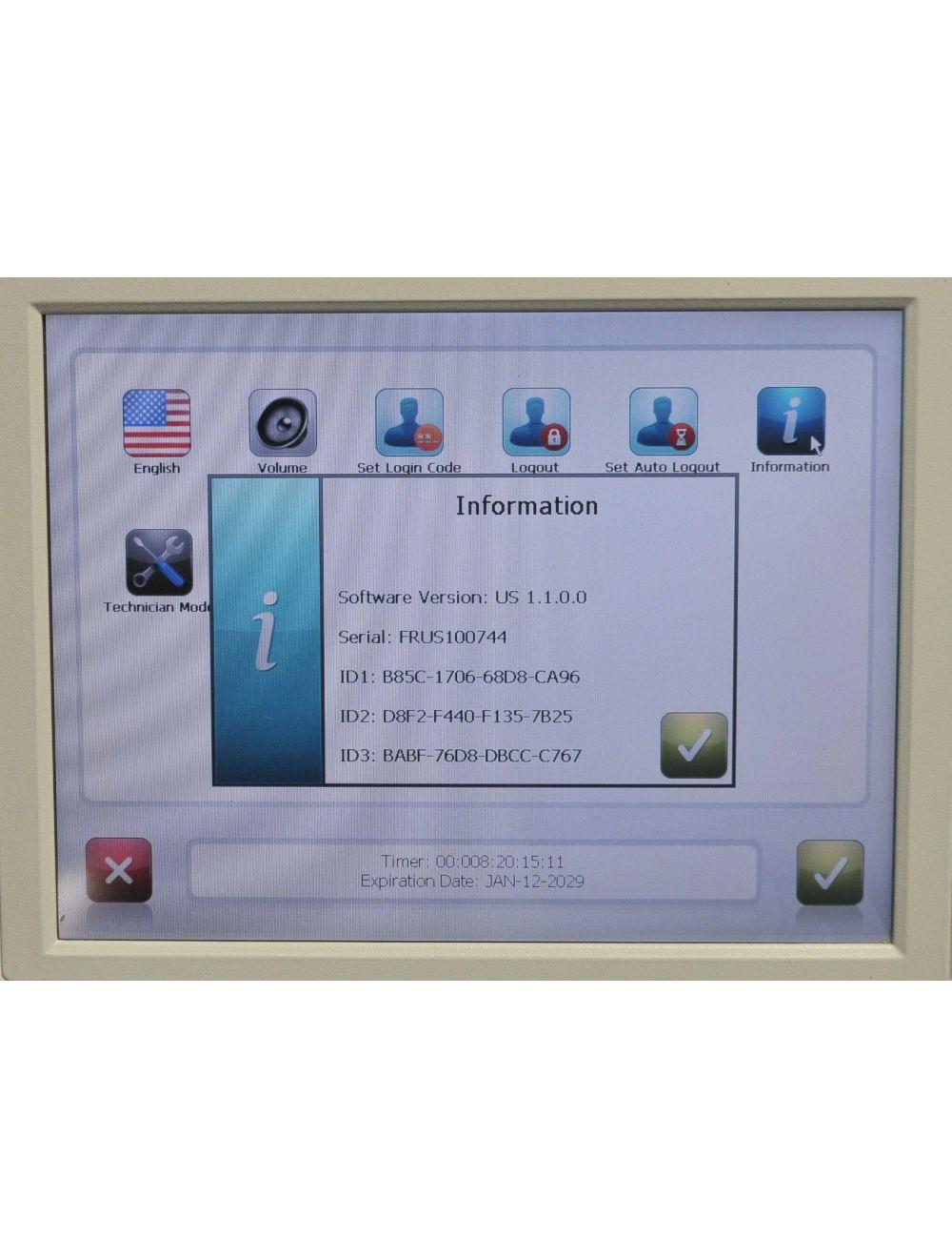 2011 VenusConcept MP2 FREEZE Skin Tightening Shape Radio Frequency Venus Concept