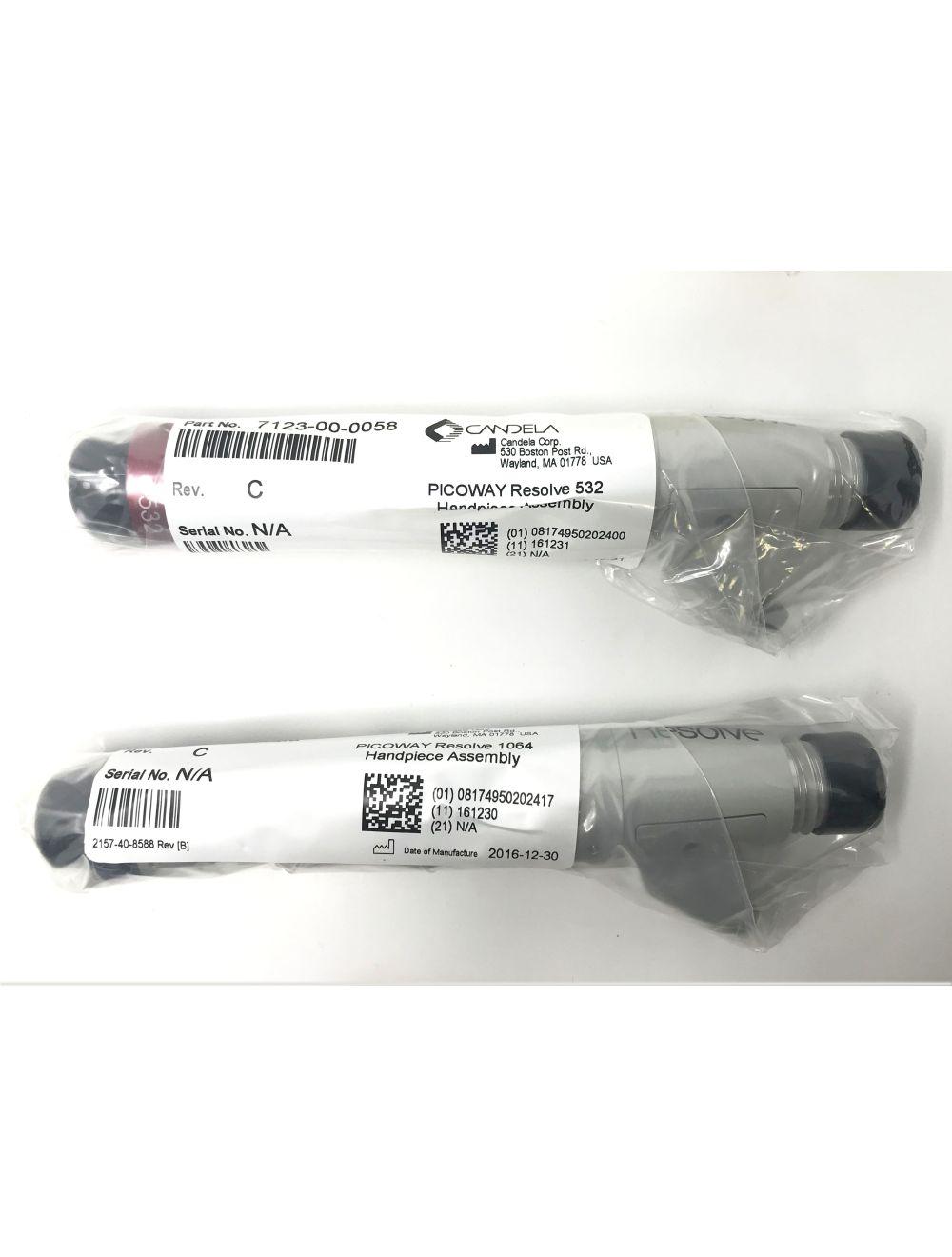 Candela PicoWay Fractional Picosecond Pico Way Laser Resolve Handpieces YAG KTP