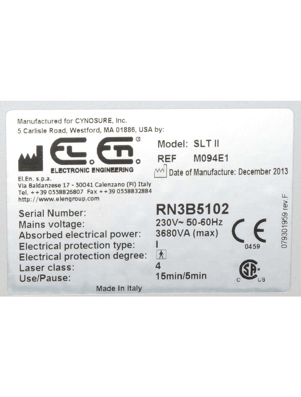 2013 Cynosure Smartlipo TriPlex SLT II CELLULAZE Laser SideLaze800 1440nm