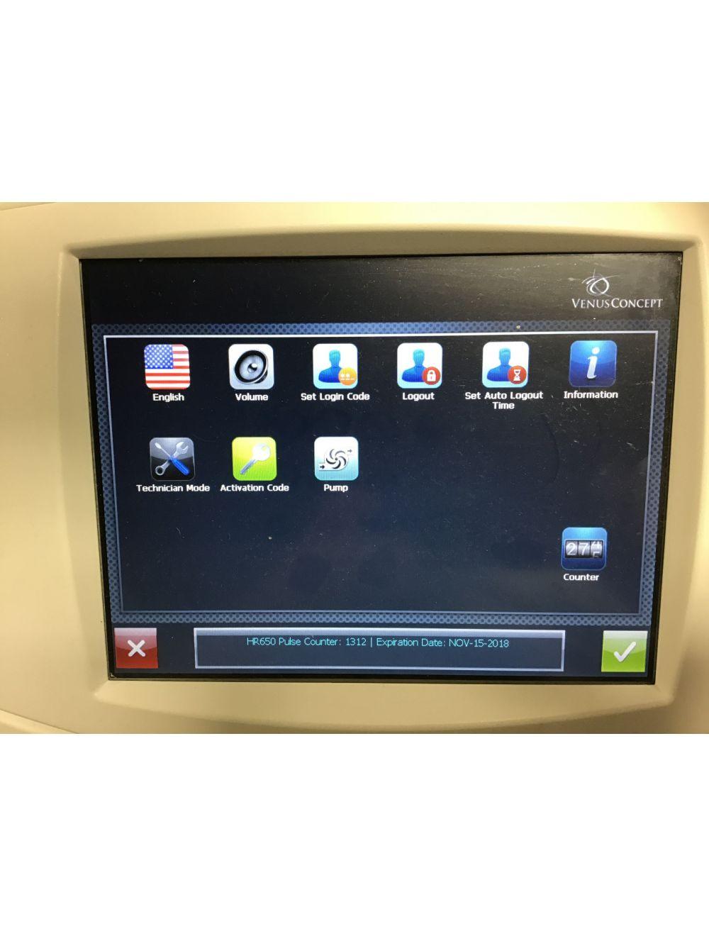 Venus Versa Concept IPL HR 650 Handpiece Facial Rejuvenation HP Hand Piece