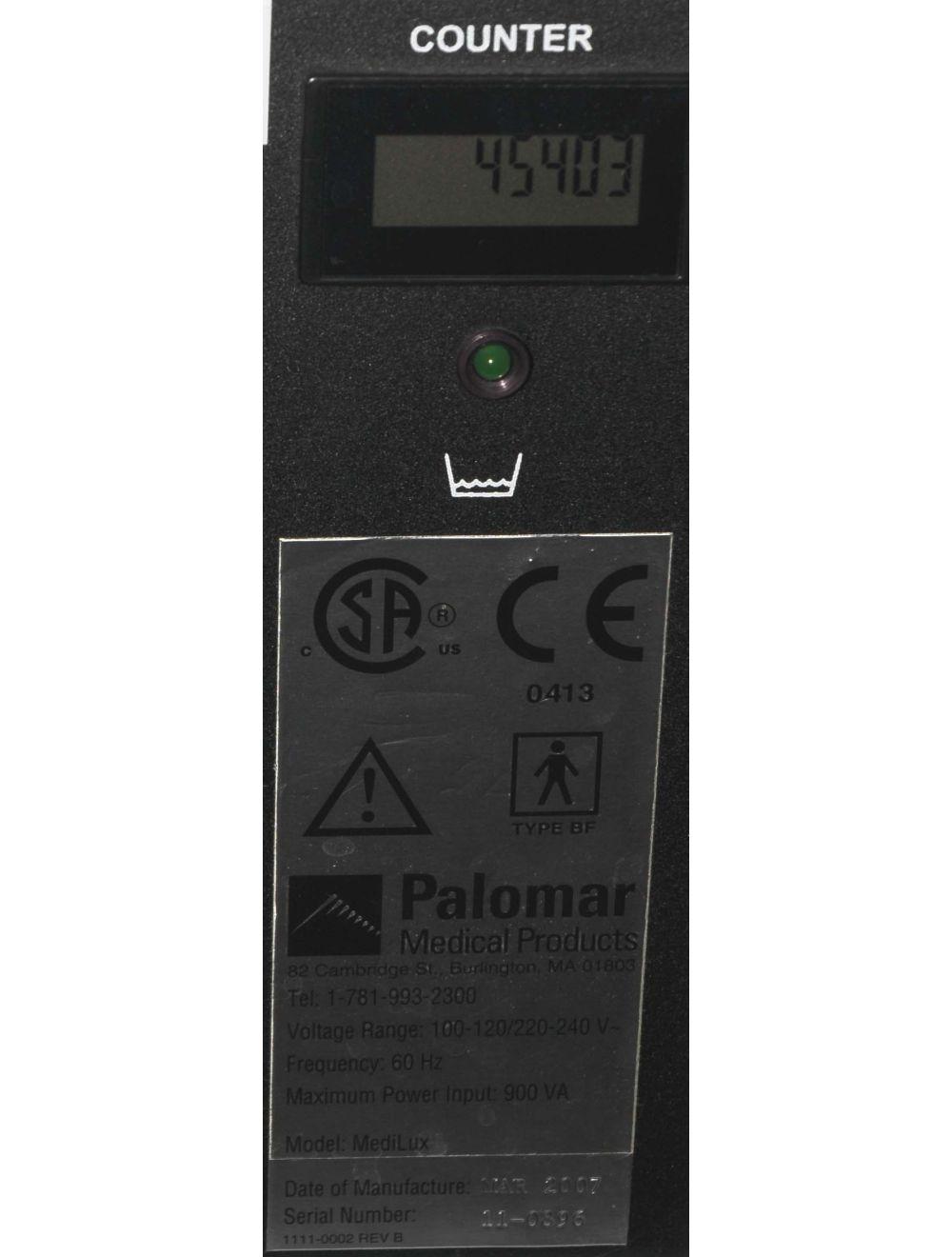 2007 Palomar Medilux IPL Laser Intense Pulsed Light Medelux Medi Meda Lux System