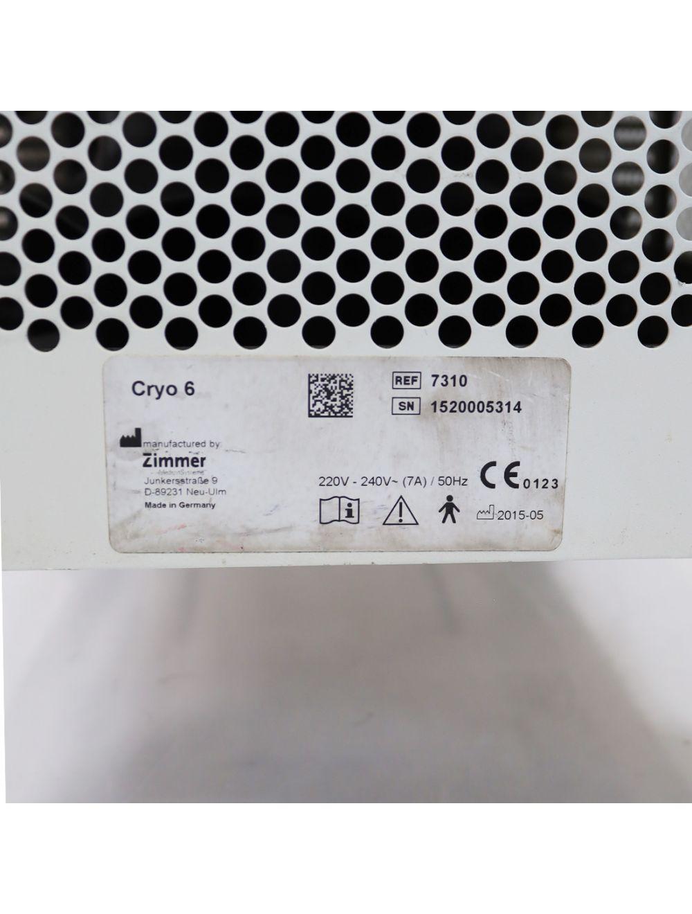 2015 Zimmer Cryo 6 Chiller Cold Air Therapy Spot Cooling Treatment Cryotherapy