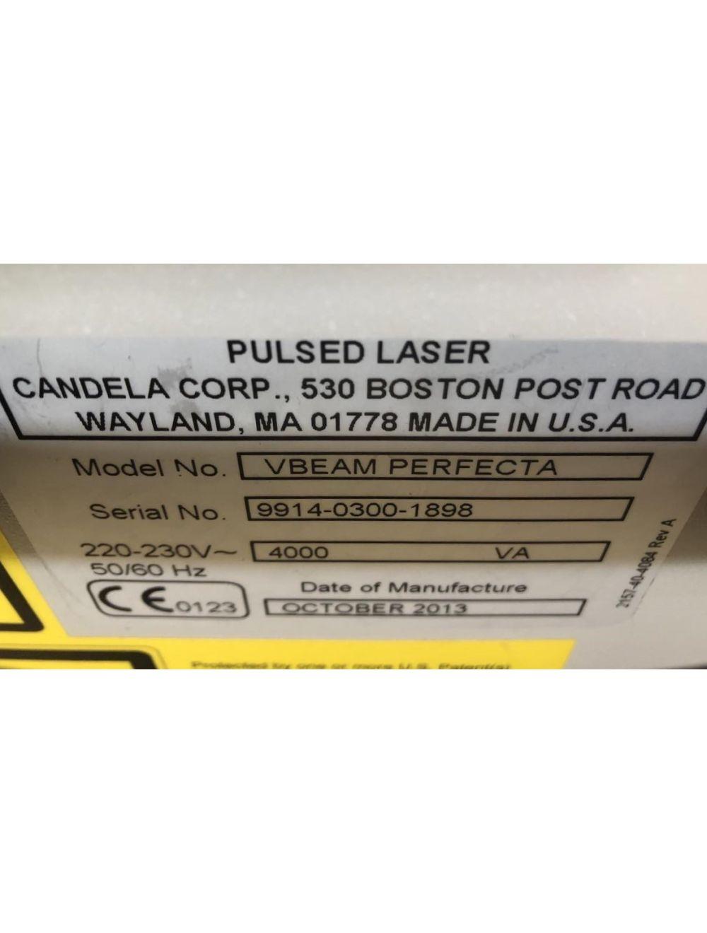 2013 Candela VBeam Perfecta Pulsed Laser Vascular Acne Vein 595nm NEW DYE KIT