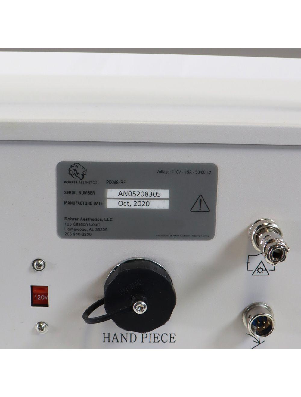 2020 Rohrer Aesthetics Pixel8 RF Radio Frequency Micro Needling Tabletop System