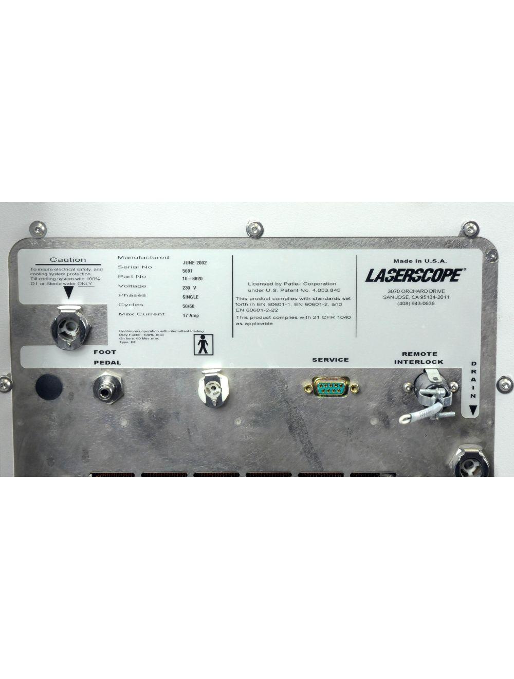 2002 Laserscope Lyra Nd:YAG Laser w CoolSpot 10mm Hand Piece Hair Removal / Vein