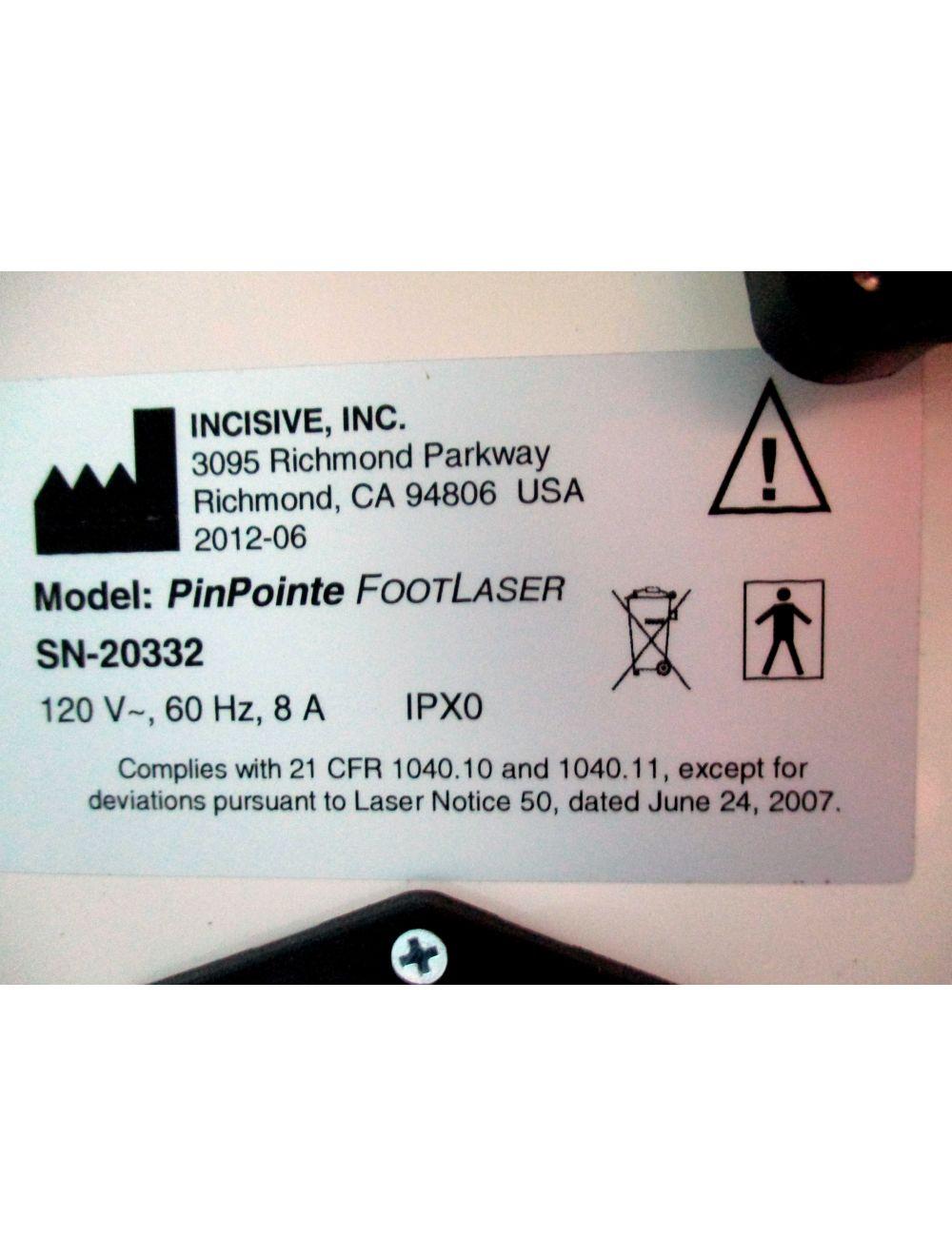 2012 NuvoLase PinPointe Laser FOOTLASER Clear Nails - Onychomycosis Nail Fungus