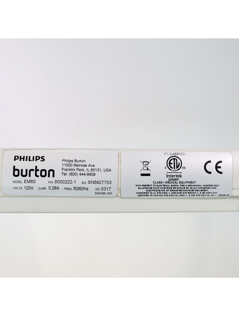 Philips Burton EM60 Portable Medical Patient Exam Light EM60