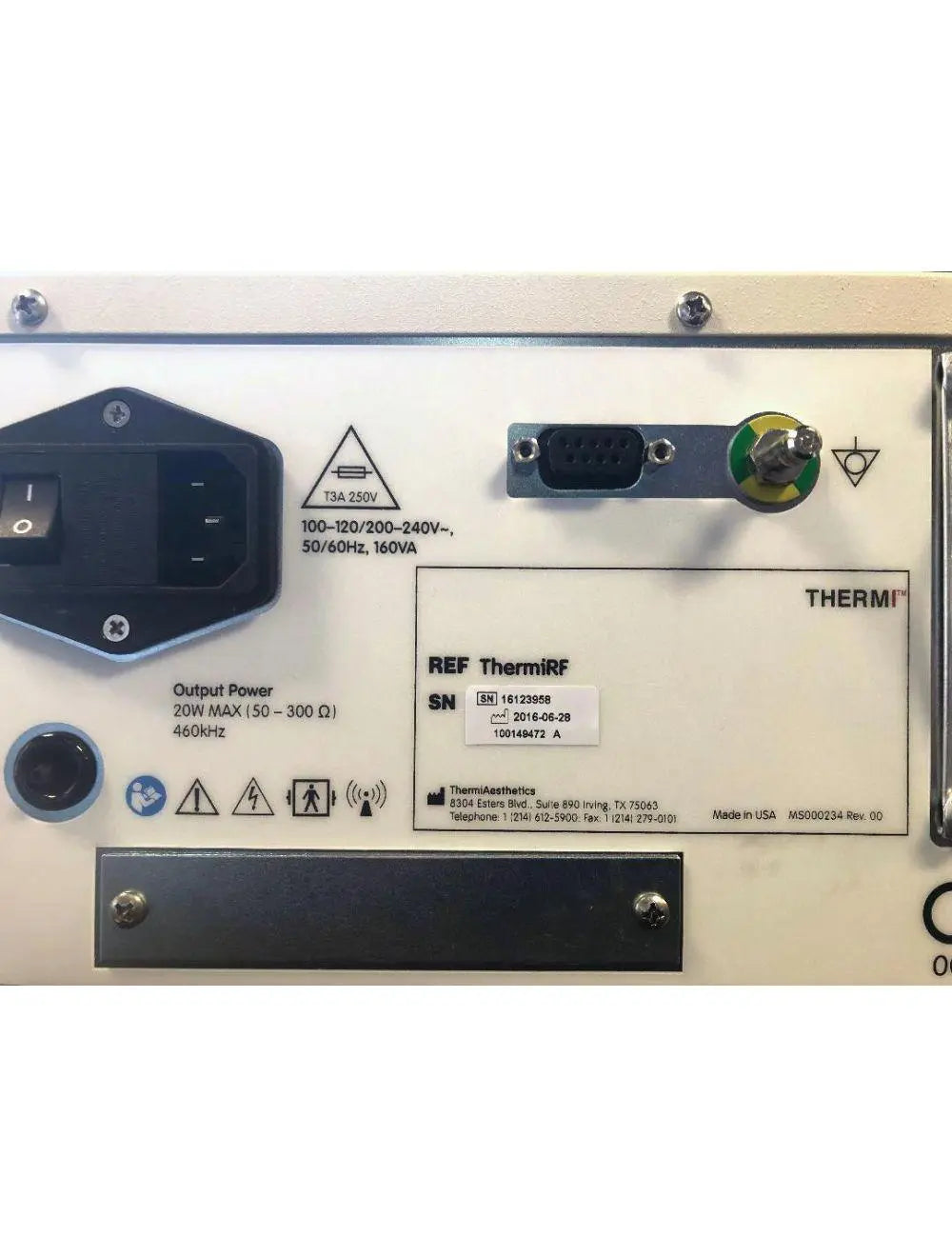 2016 ThermiRF Generator RadioFrequency RF Wrinkles Skin Tightening Contouring