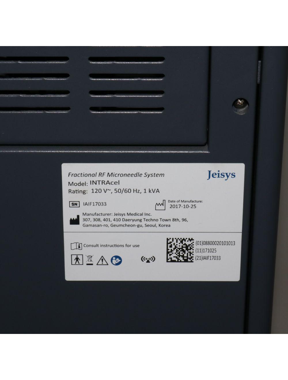 2017 Jeisys INTRAcel Fractional RF Microneedle Intra Cell Micro Needle 20K Pulse (Includes One Year Warranty, FaceTime Install, No Recert Fee)