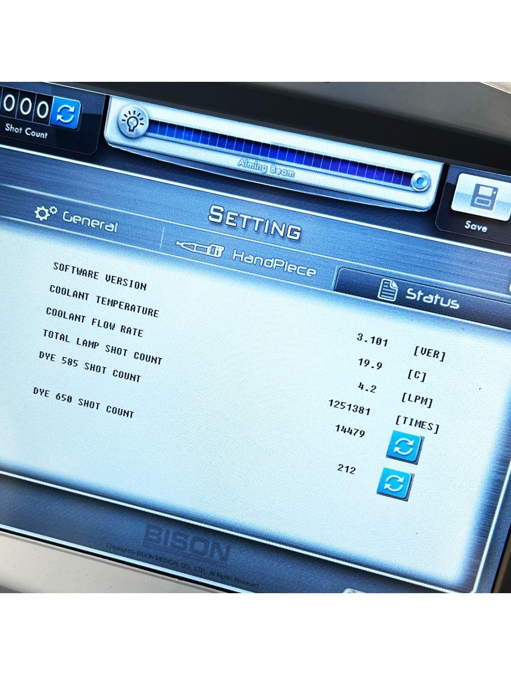 2018 Bison Lucid Q-PTP Nd:YAG Q-Switch Laser System 532nm / 1064nm