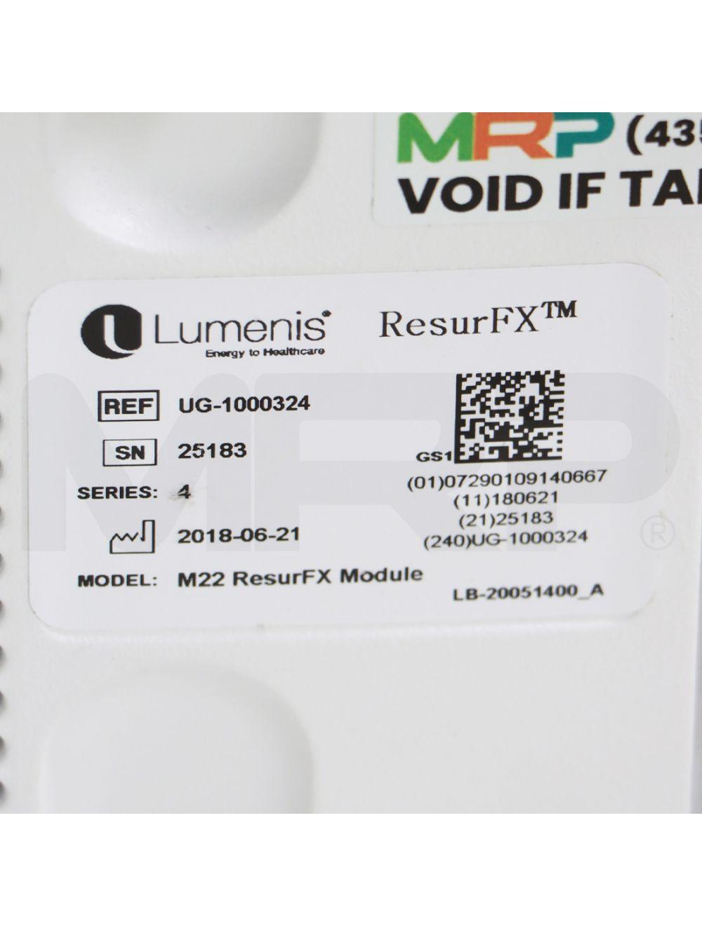 2018 Lumenis M22 ResurFX Module 1565nm Laser System Unit UG-1000324