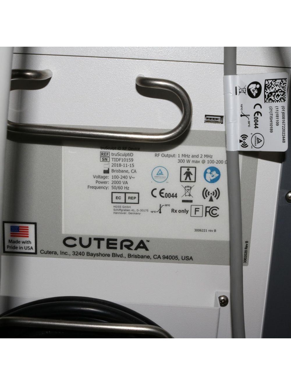 2018 Cutera truSculpt iD Radiofrequency Body Sculpting Contour RF True Sculpt