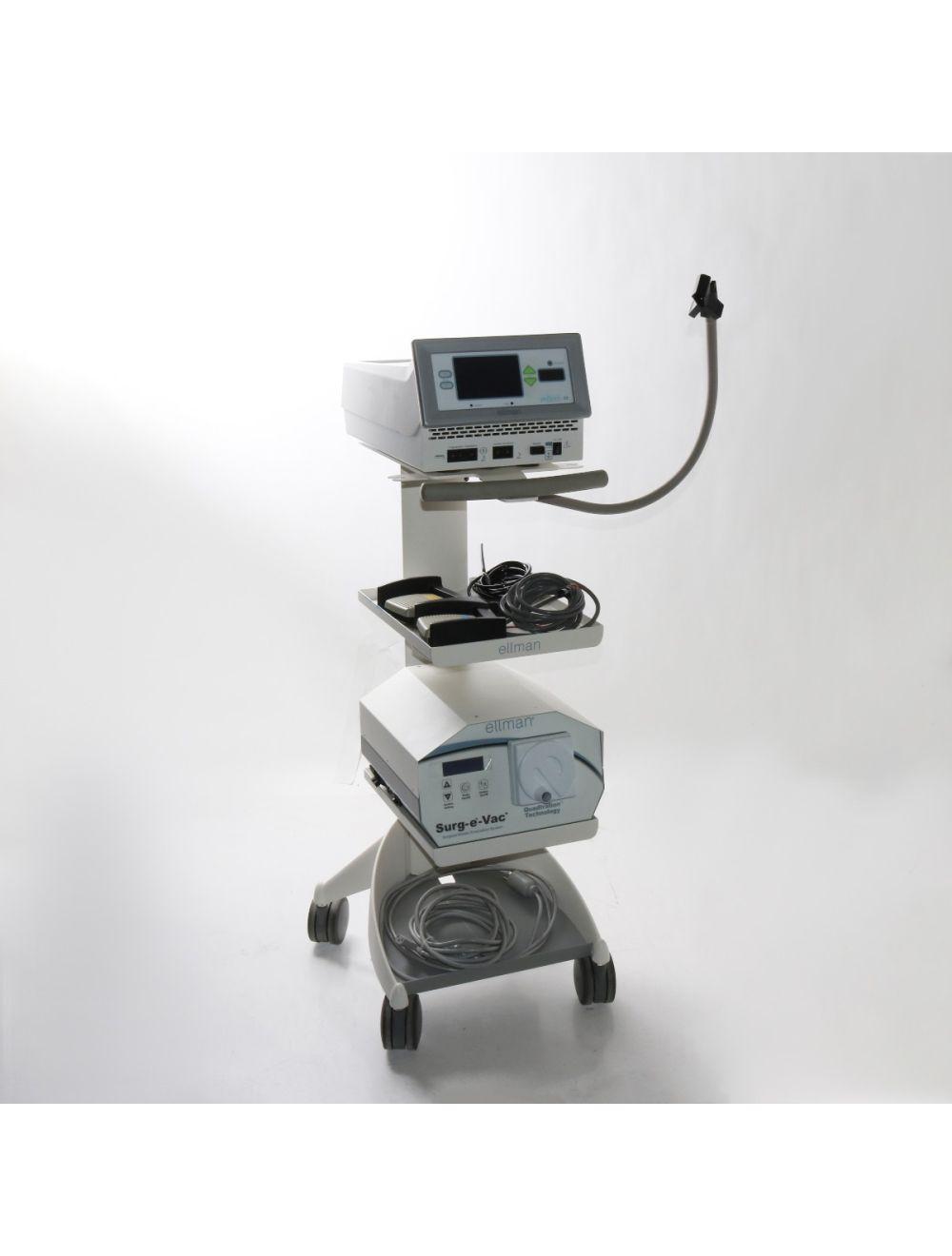 Ellman Pelleve S5 RF Generator + Surg-E-Vac Smoke Evacuator System &amp; Cart