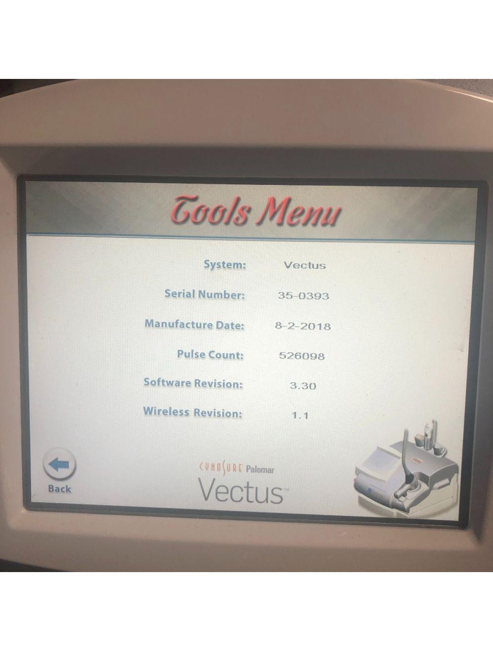 2013 Cynosure Palomar Vectus 810 nm Diode Skintel Hair Removal Laser System