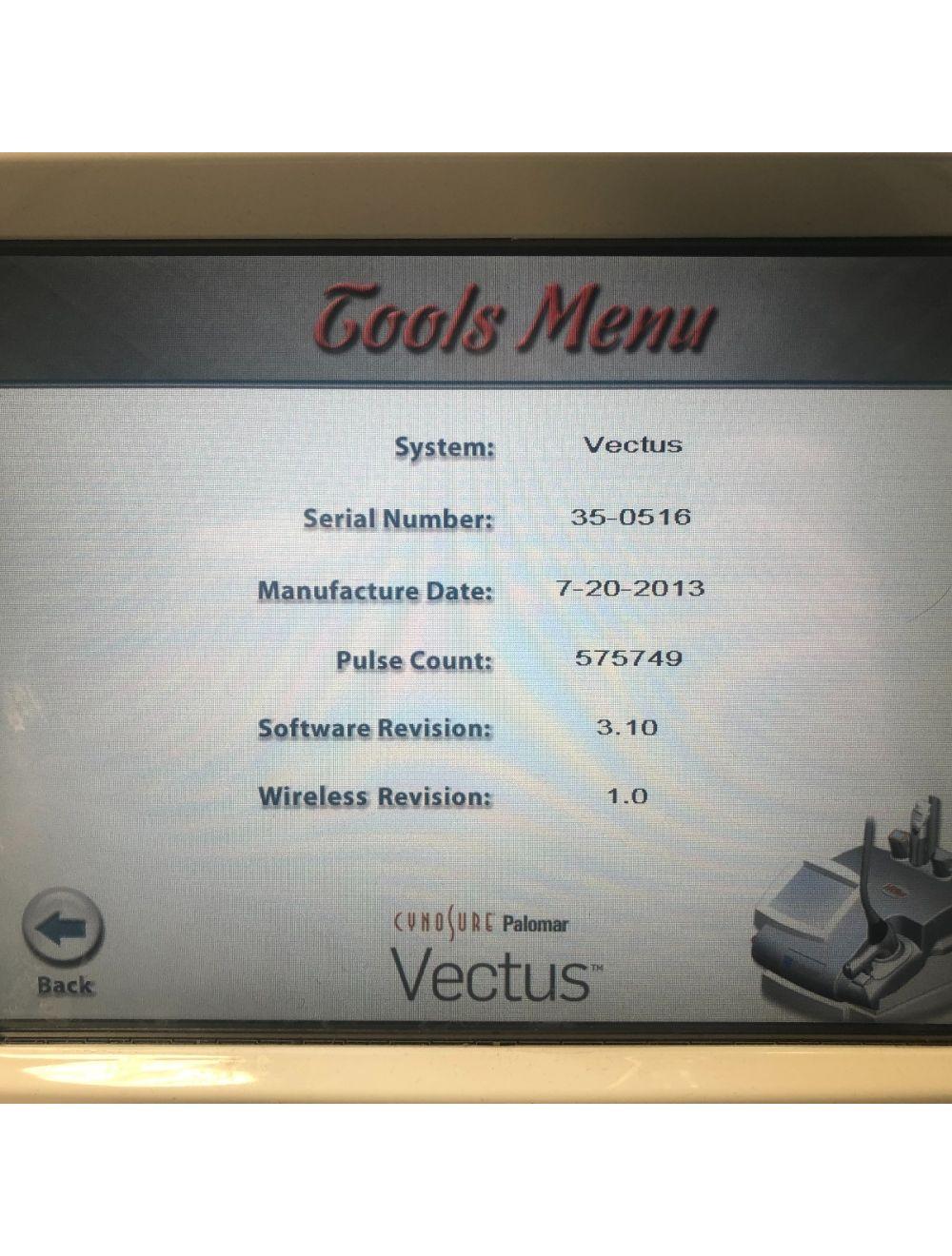 2013 Cynosure Palomar Vectus 810nm Diode Hair Removal Diode Laser System