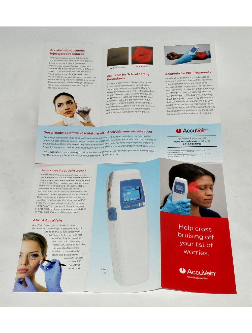 AccuVein Vein Finder AV400 Illuminator HF470-02 w/Rolling Stand Accu Vein System