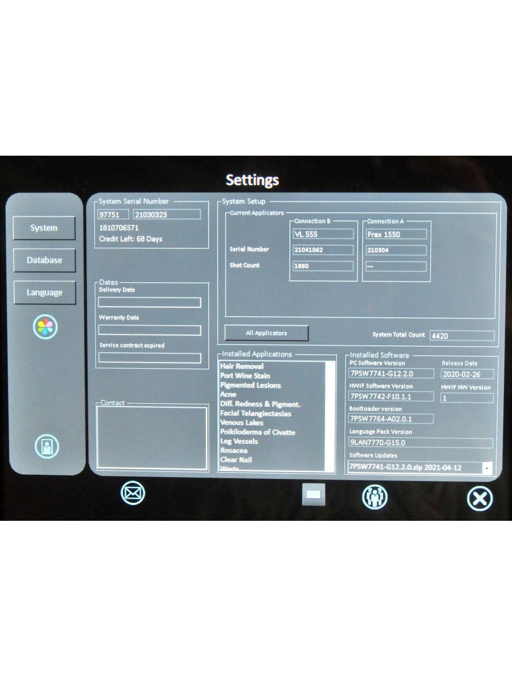 2021 Candela Nordlys Ellipse IPL Laser Vascular Lesion Photo Rejuvenation System