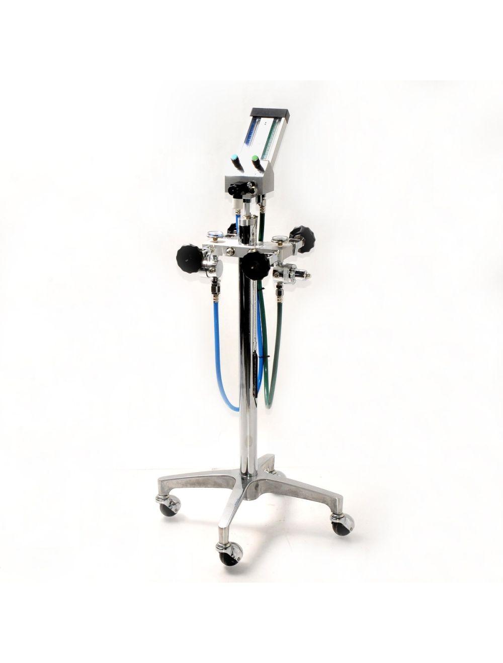 Belmed PC7 Analgesia Flowmeter Nitrous Oxide N2O Oxygen Portable Stand Dental