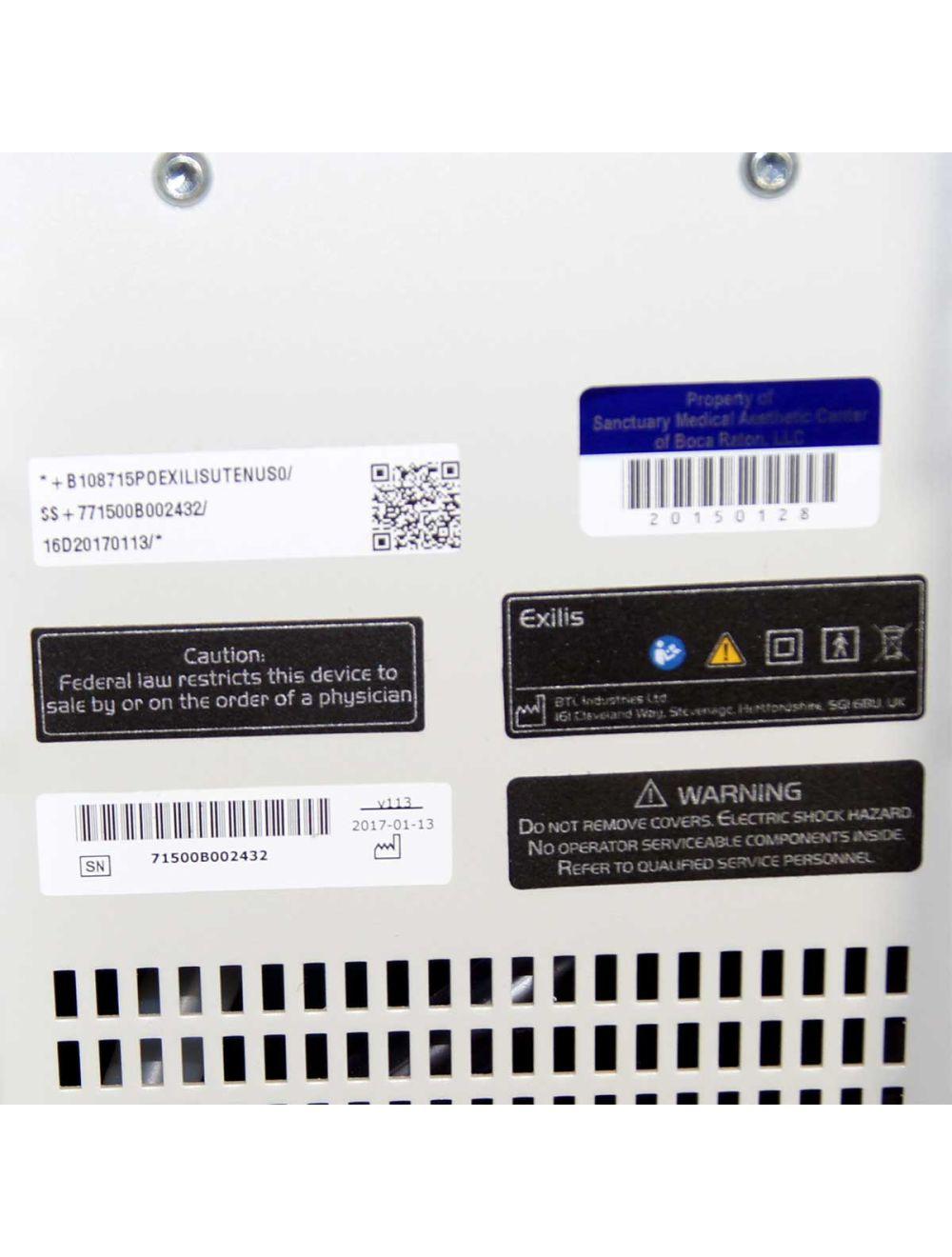 2017 BTL Exilis Ultra Radio Frequency Aesthetic System Skin Contour Cellulite