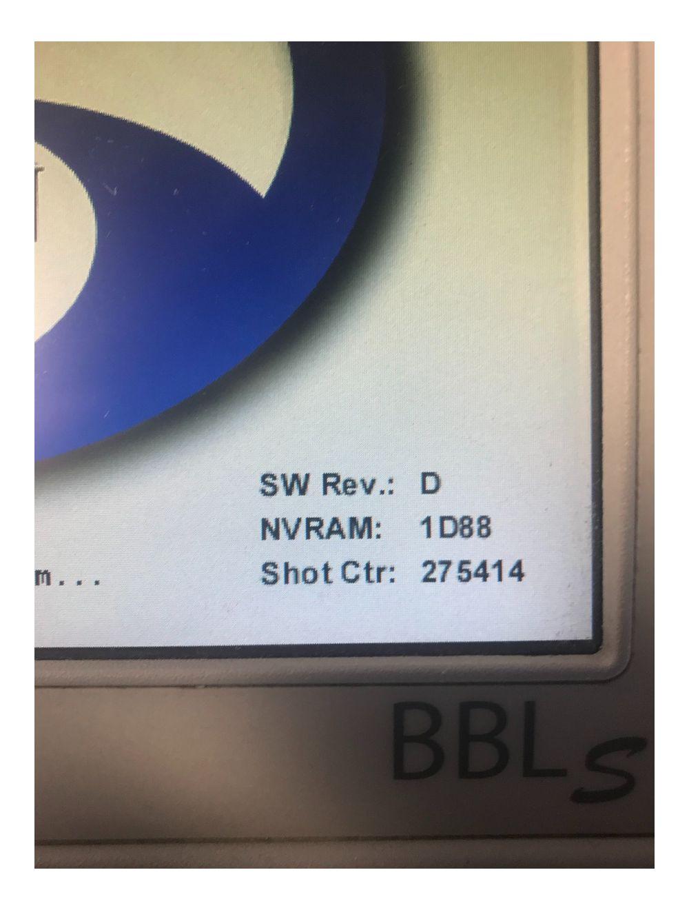 2008 Sciton BBLs Laser Broad Band Light Pigment HR Vascular ST IPL 275K SHOT BBL