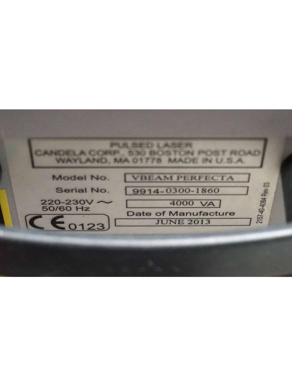 Candela VBeam Perfecta Pulsed Laser NEW DYE KIT Vascular Acne Vein 595 nm V Beam