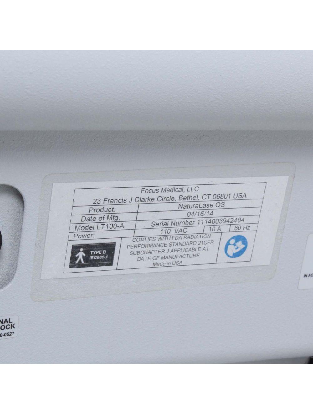 2014 Focus NaturaLase QS Nanosecond YAG 2J 532 1064 Veins Pigment & Tattoo Laser