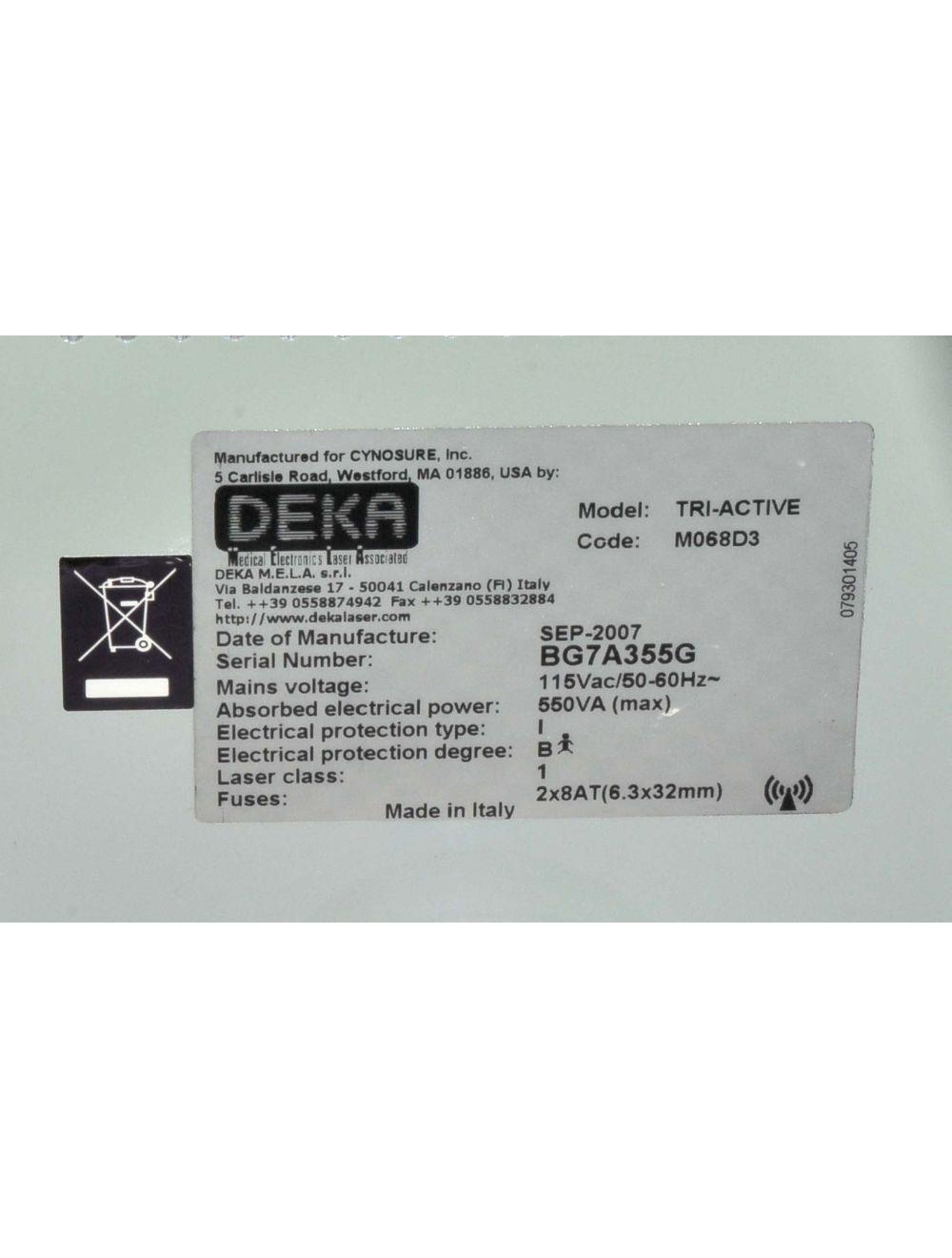 CYNOSURE DEKA Tri-Active Diode Laser Body Face Skin Tightening Triactive 2007