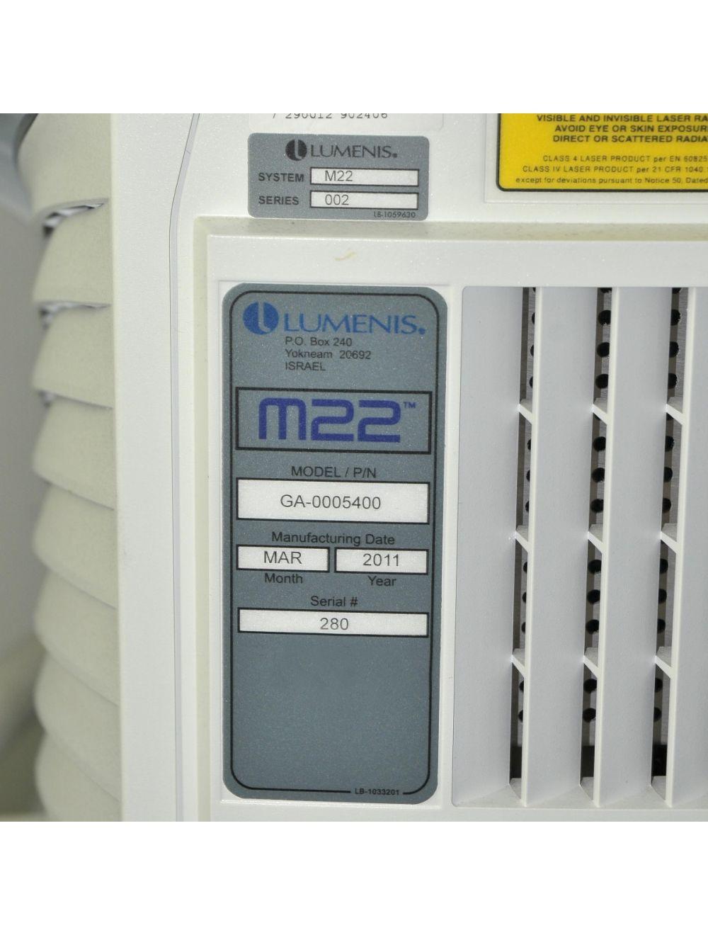 2011 Lumenis M22 IPL YAG Laser System Hair Removal Skin Rejuvenation Lesion Vein