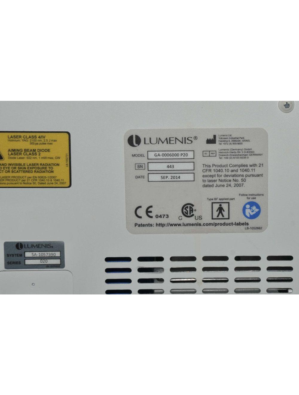 2014 Lumenis VERSAPULSE Holmium P20 YAG PowerSuite Laser Ablative ENT Stones