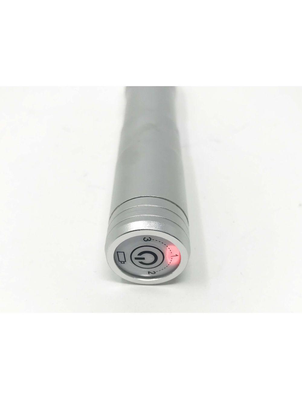 SkinStylus Microneedling Pen &amp; Battery Set SILVER 4-Pin Contact Variable Speed