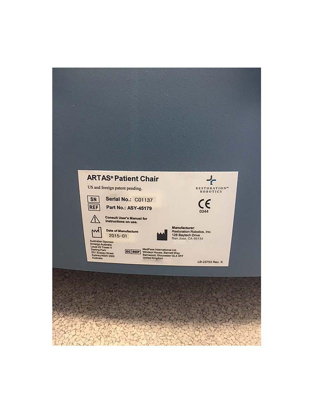 Venus Concept Artas Robotics Hair Follicle Restoration Robotics Transplant