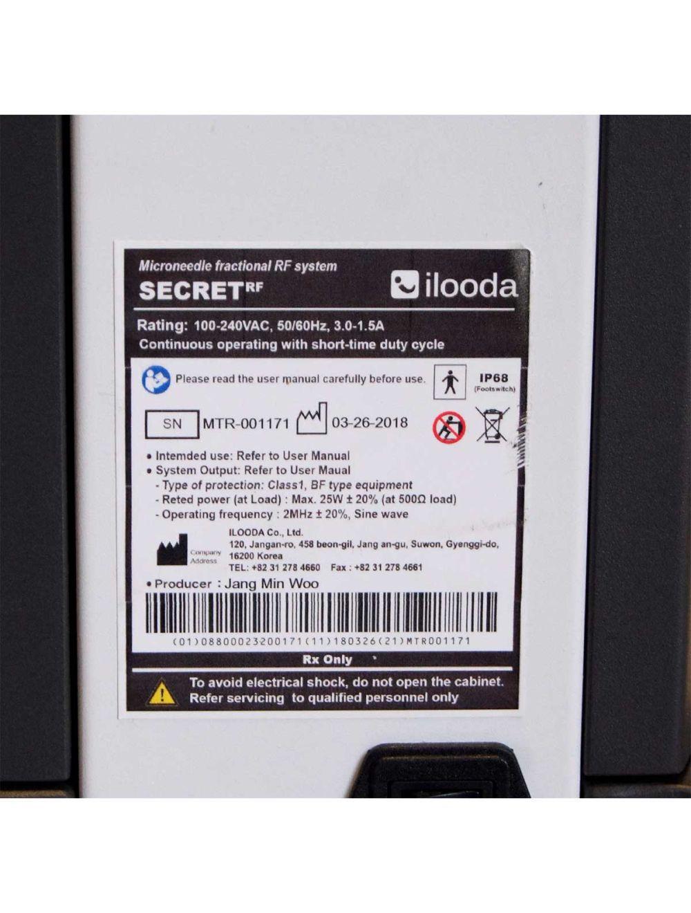 Cutera SecretRF Microneedling Fractional Needle RF Wrinkle Acne Microneedle 2018