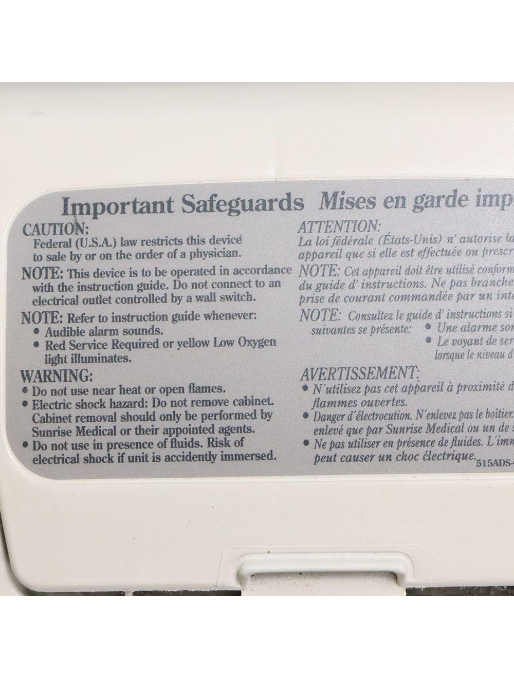 DeVILBISS 5 Liter Oxygen Concentrator with OSD