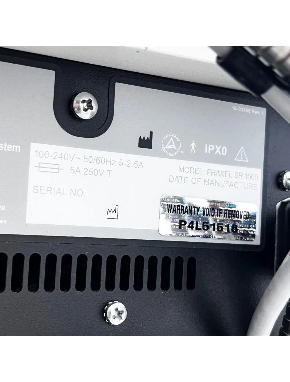 Fraxel Reliant SR 1500 Surgical Laser With Zimmer Cryo 6 Cooling System