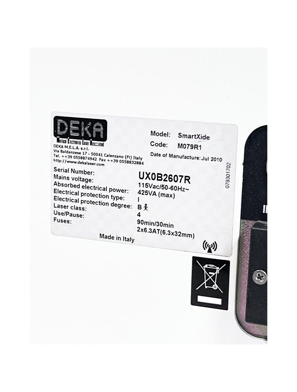 2010 DEKA Dot SmartXide 130W CO2 10600 Fractional Skin Resurfacing Laser System