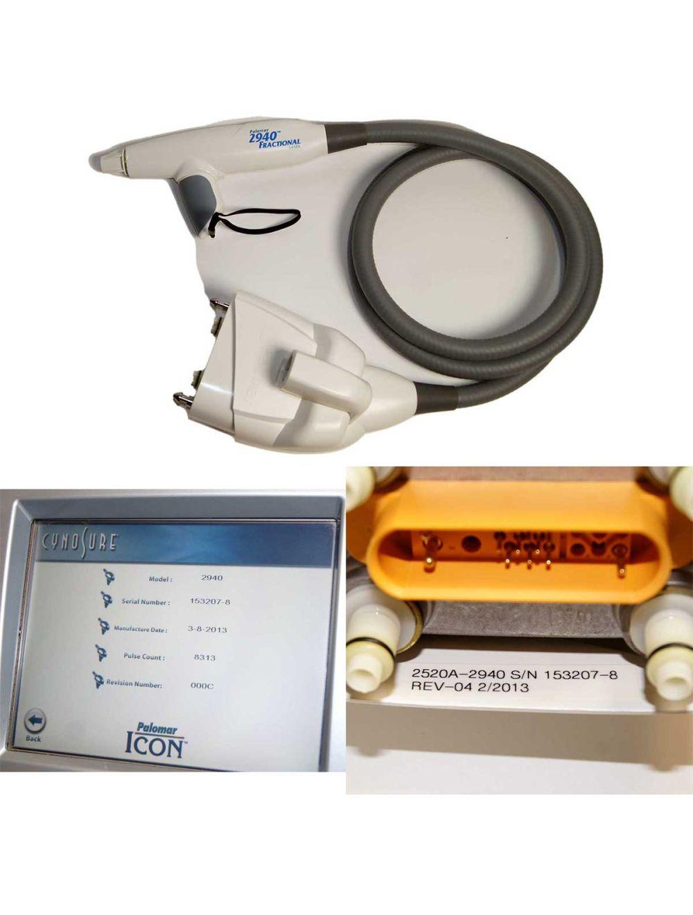 2013 Cynosure Palomar Icon IPL Acne Scar Skin Hair Removal System MaxG 1540 2940