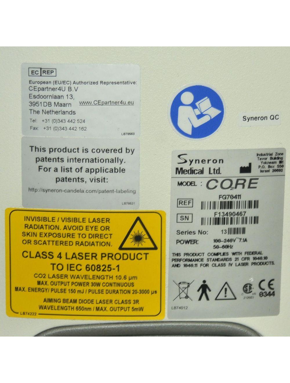 2012 Syneron Candela CO2RE Intima CO2 Laser Wrinkle Reduction Skin Resurfacing