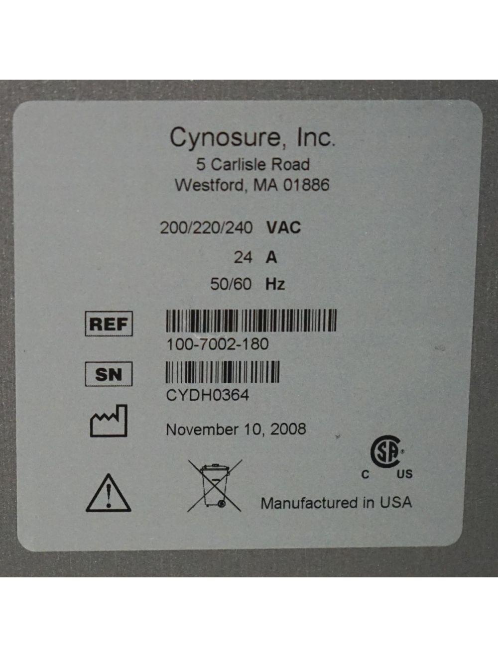 2008 Cynosure Cynergy MPX Laser Nd YAG 585 1064 nm Pulsed Dye Vascular Lesions