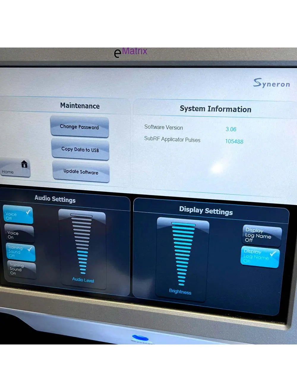 Syneron eMatrix Skin Rejuvenation TableTop System Sublative RF Wrinkles e Matrix