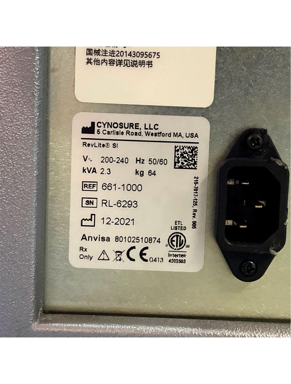 2021 Cynosure RevLite SI Q-Switched Laser System 532nm 1064nm Tattoo Removal