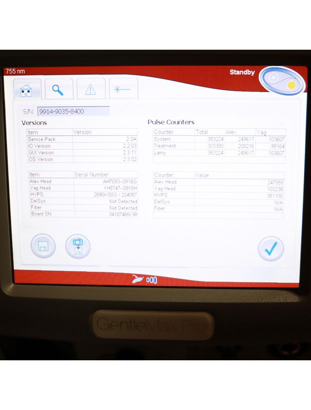 2018 Candela GentleMax Pro Pulsed Laser System 9914-00-9035