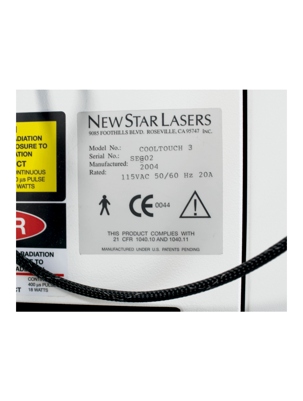 2004 NEW STAR CoolTouch III Laser Nd YAG 1320 nm Acne Wrinkle Skin Treatment CT3