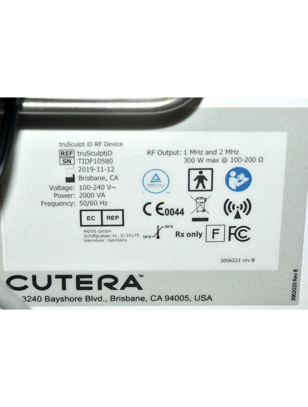 Cutera truSculpt iD RadioFrequency BodySculpting Body Sculpting Contour RF 2019