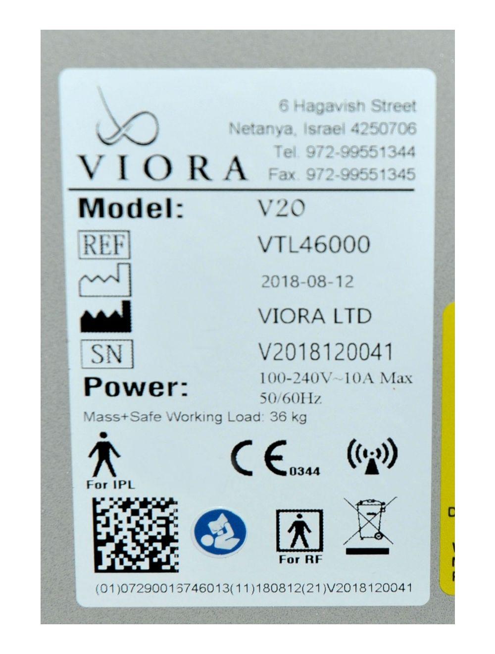 2018 Viora V20 IPL Radio Frequency Skin Tightening Acne Hair Removal Lesions RF