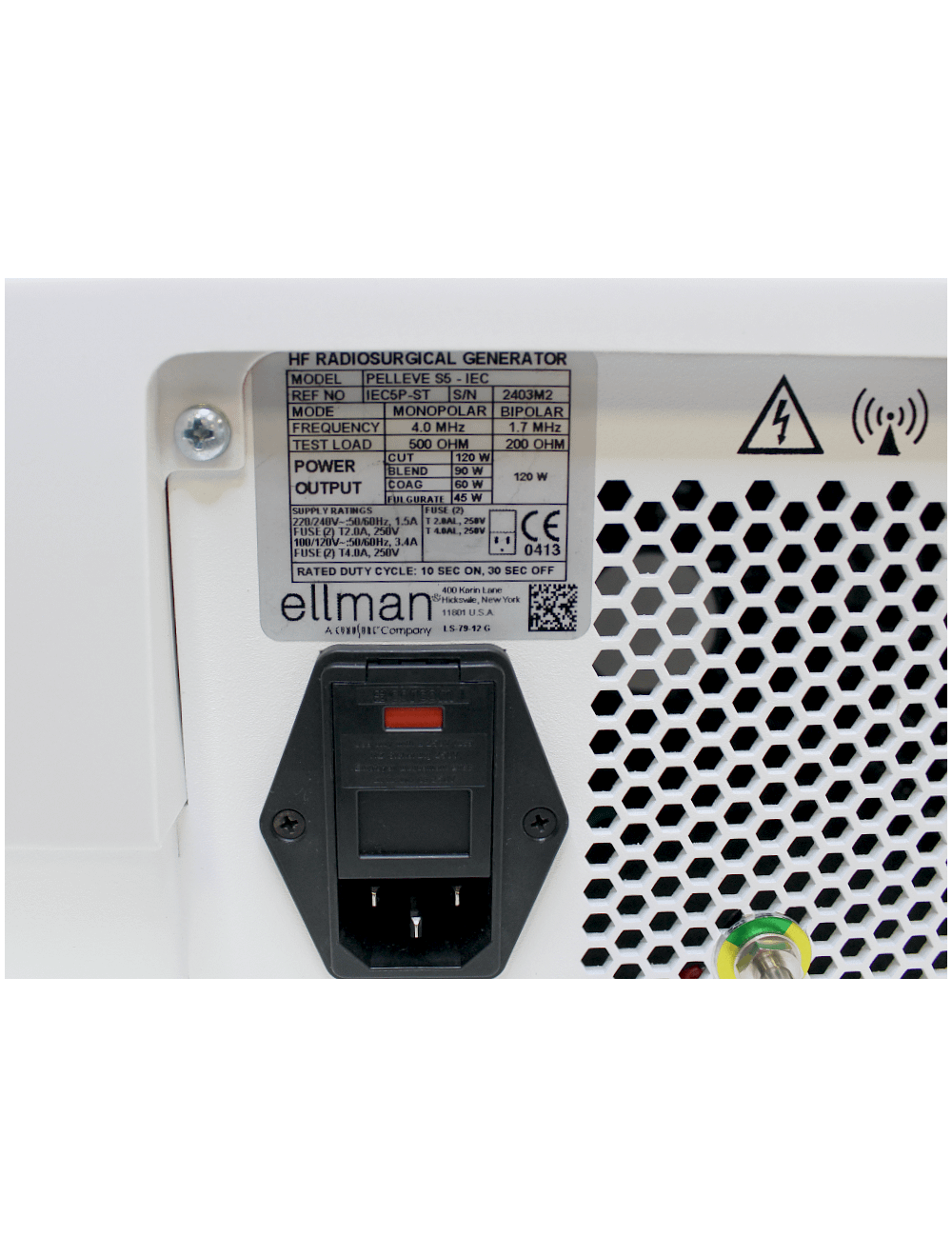 Ellman Pelleve RF Wrinkle Reduction System S5-IEC / Radiosurgical Generator