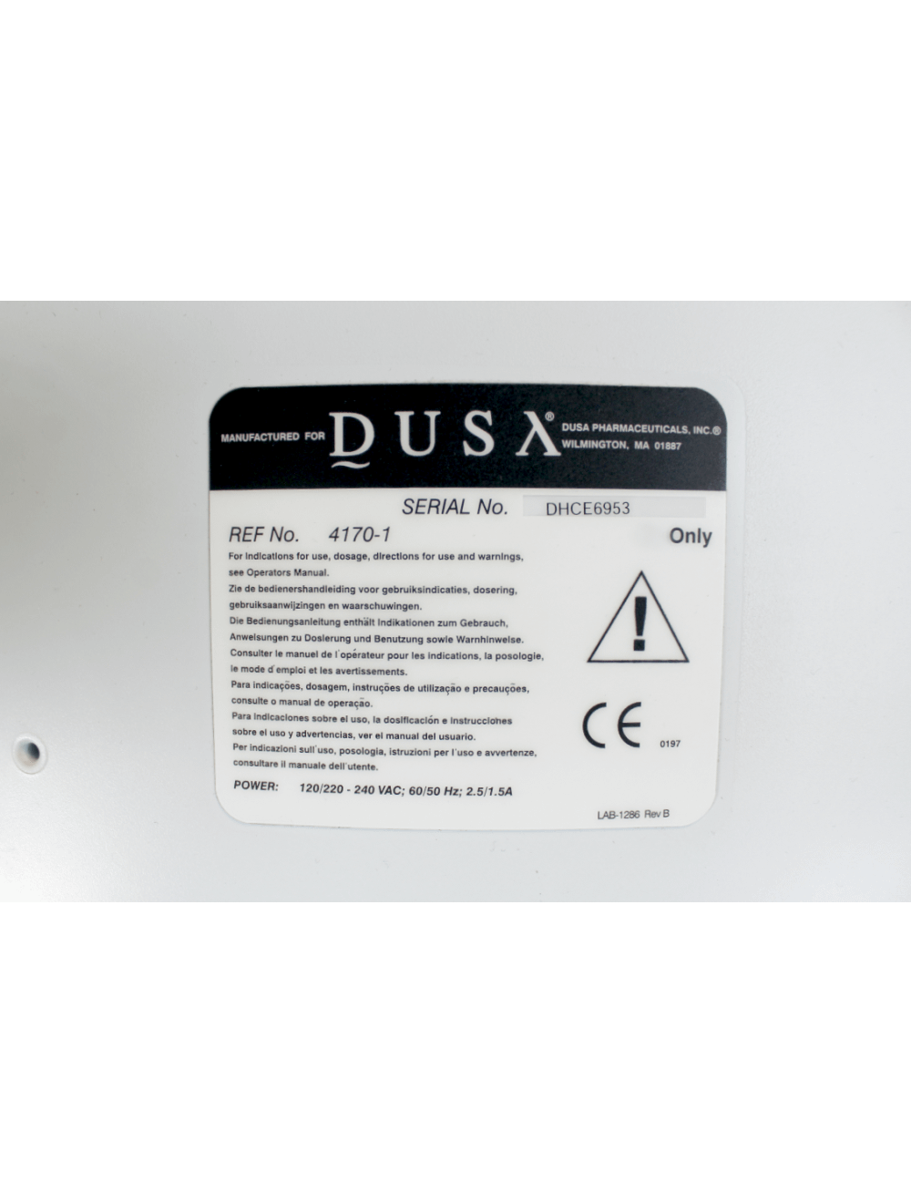 DUSA Pharmaceuticals Blue Light Photodynamic Therapy Acne Control Blu-U
