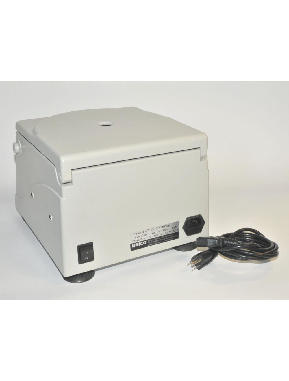 Unico Powerspin VX Centrifuge C818 Variable Speed 3400 Max RPM 6 Place Timer